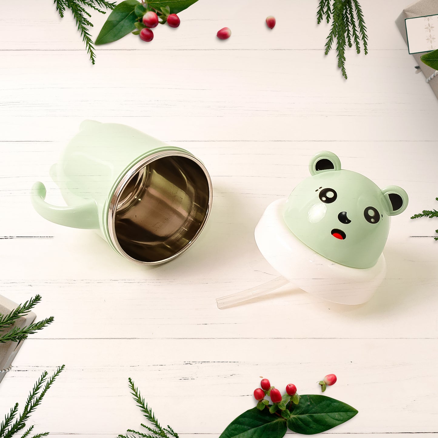 Apex Sipper Baby Cup Training Cup With Handles Spill Proof Leak Proof (300 Ml Approx)